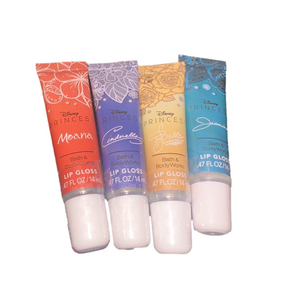 Disney Princess x Bath & Body Works Lip Gloss Collection – Set of 4 (New)